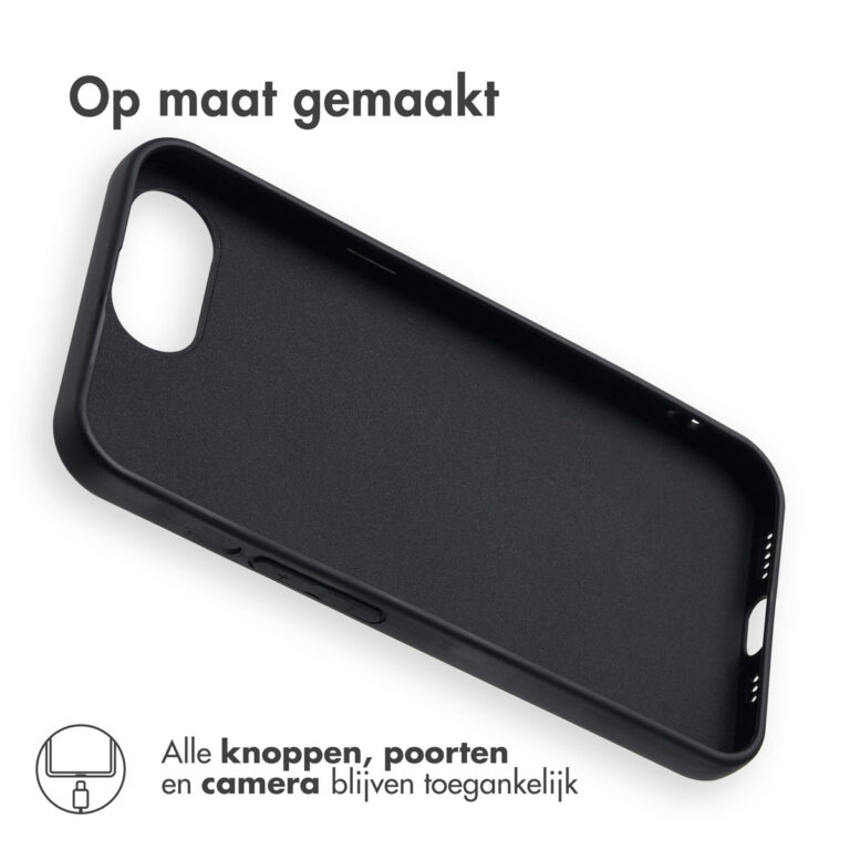Accezz Color Backcover Apple iPhone 16e - Zwart - Afbeelding 10