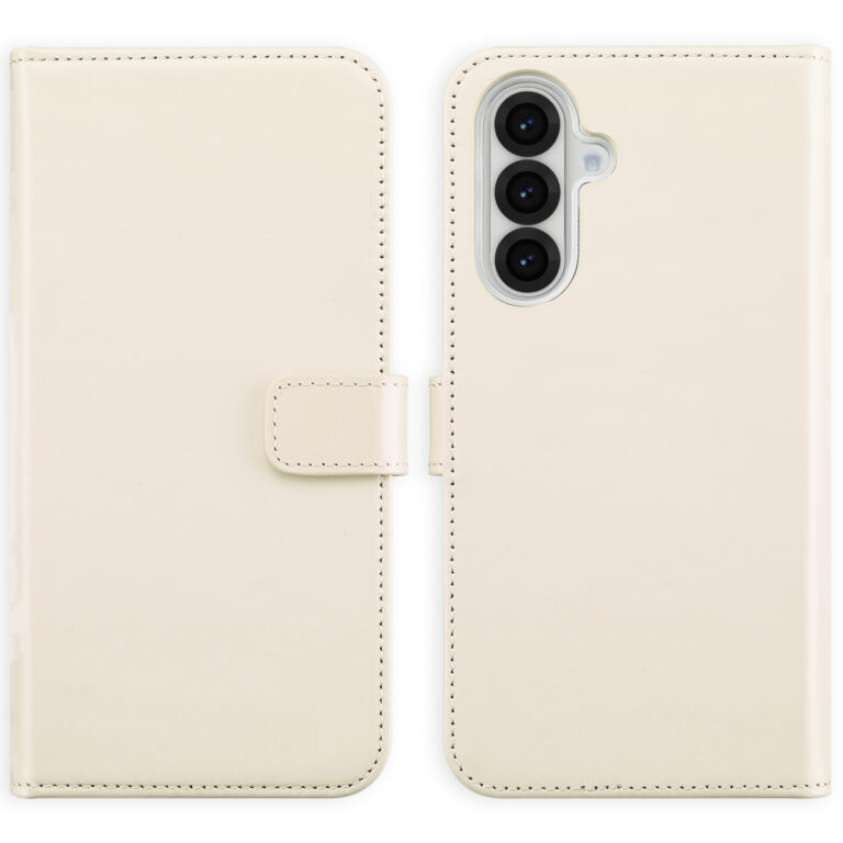 Selencia Echt Lederen Bookcase Samsung Galaxy A56 - Greige - Afbeelding 3