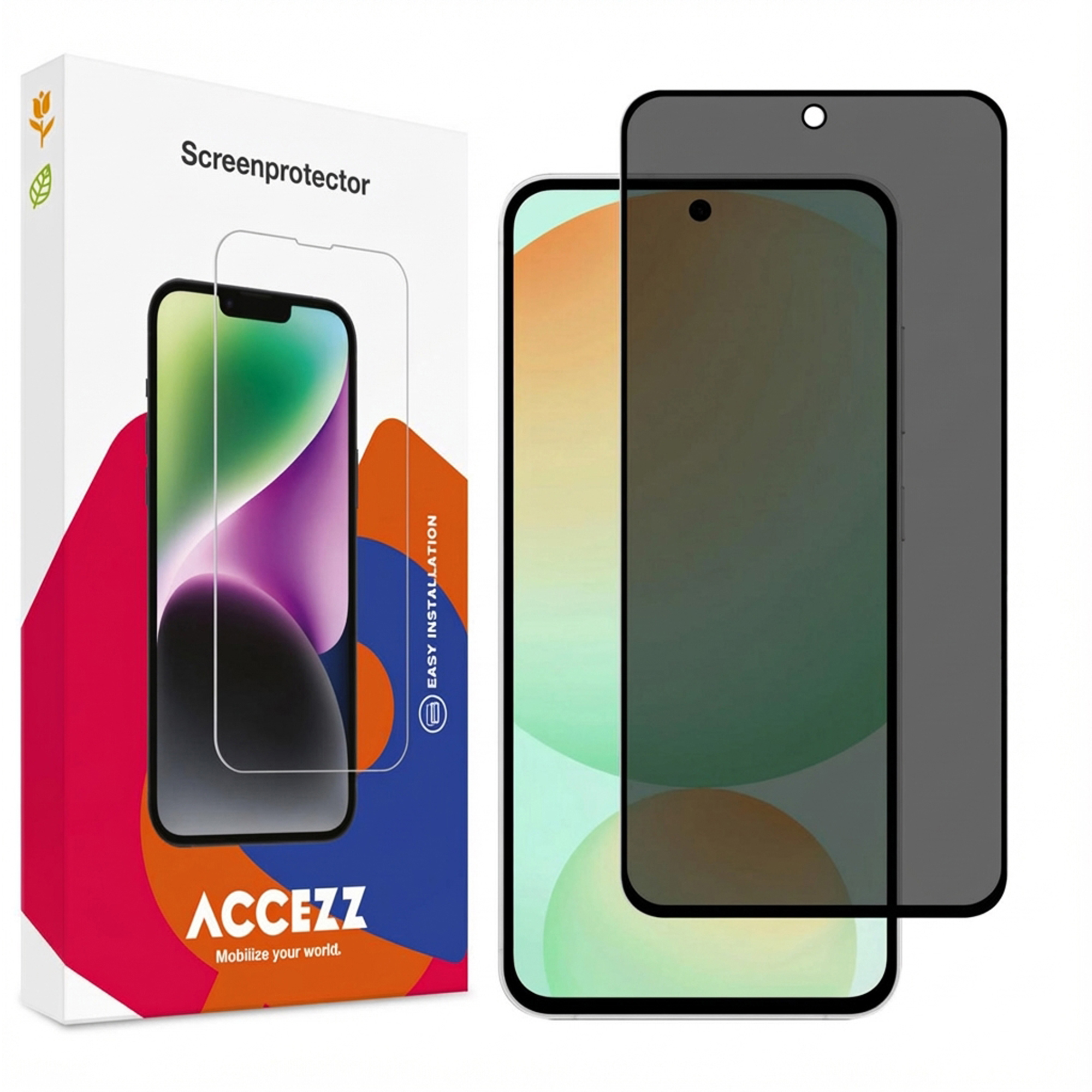 Accezz Gehard Glas Privacy Screenprotector Samsung Galaxy S24 FE / A36 / A56