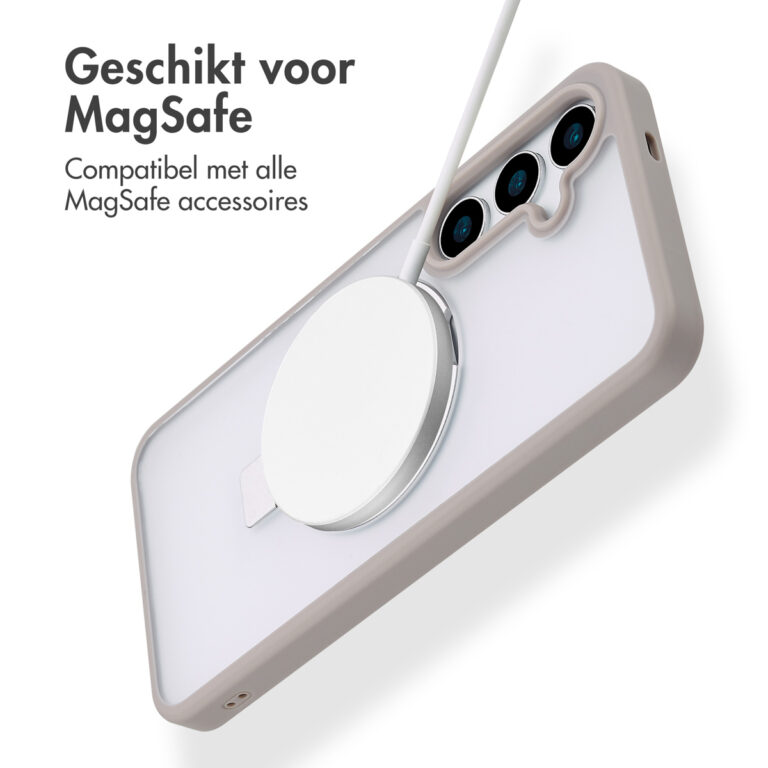 Accezz Ring Stand Backcover met MagSafe Samsung Galaxy S24 Plus - Grey - Afbeelding 7
