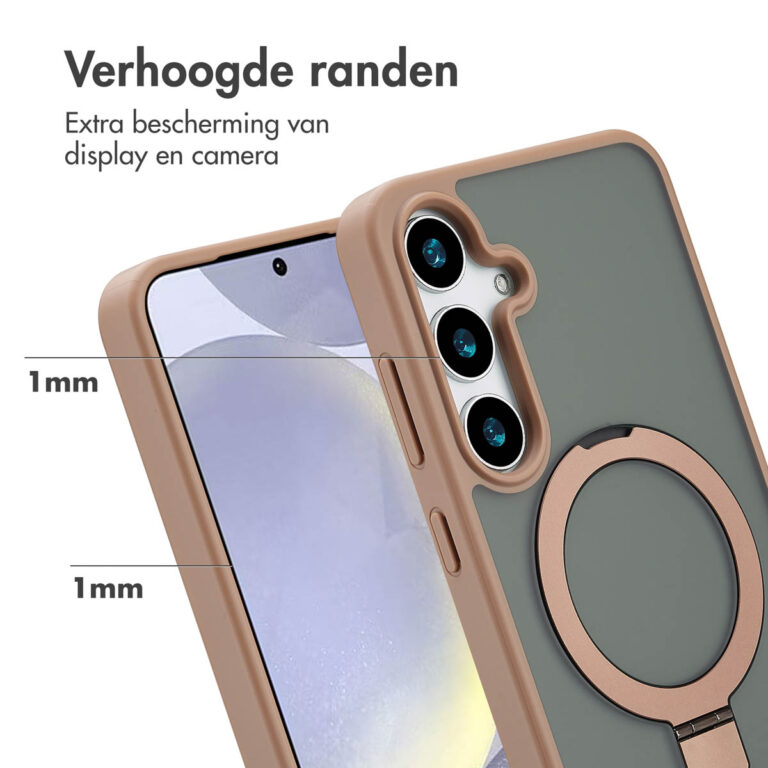 Accezz Ring Stand Backcover met MagSafe Samsung Galaxy S24 Plus - Brown - Afbeelding 6