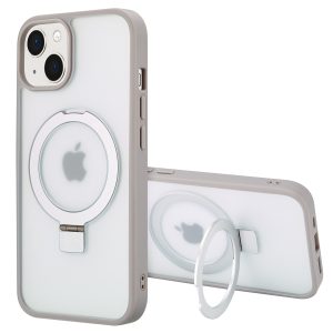 Accezz Ring Stand Backcover met MagSafe Apple iPhone 13 - Grijs