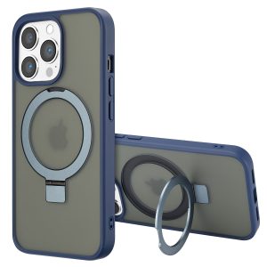 Accezz Ring Stand Backcover met MagSafe Apple iPhone 13 Pro - Blauw