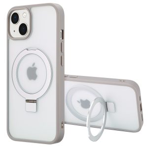 Accezz Ring Stand Backcover met MagSafe Apple iPhone 14 - Grijs