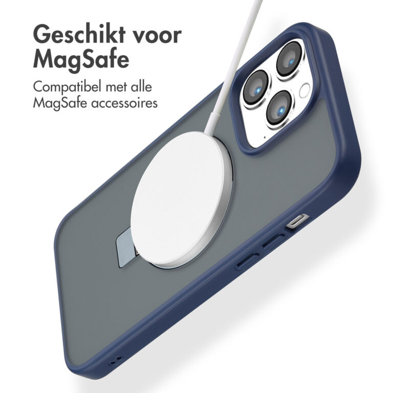 Accezz Ring Stand Backcover met MagSafe Apple iPhone 14 Pro Max - Blue - Afbeelding 7