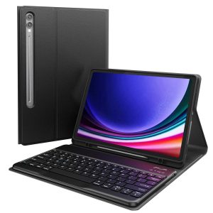 Accezz Bluetooth Keyboard Bookcase Samsung Galaxy Tab S10 Plus / Tab S9 FE Plus / Tab S9 Plus - QWERTY - Zwart