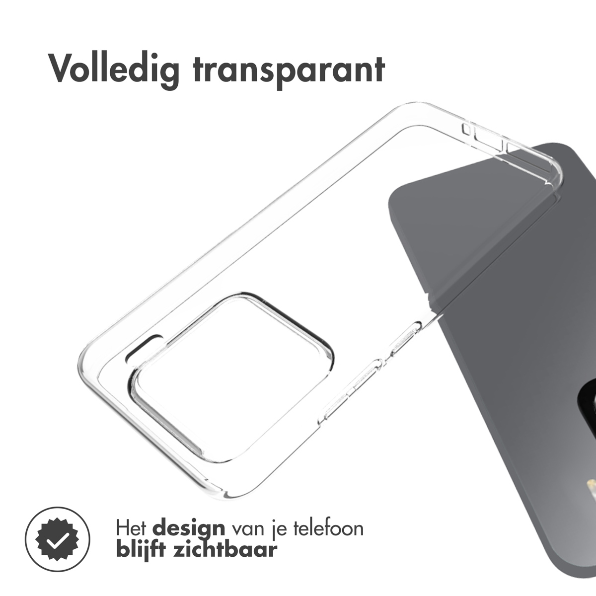 Accezz Clear Backcover Xiaomi 15 - Transparant - Afbeelding 5