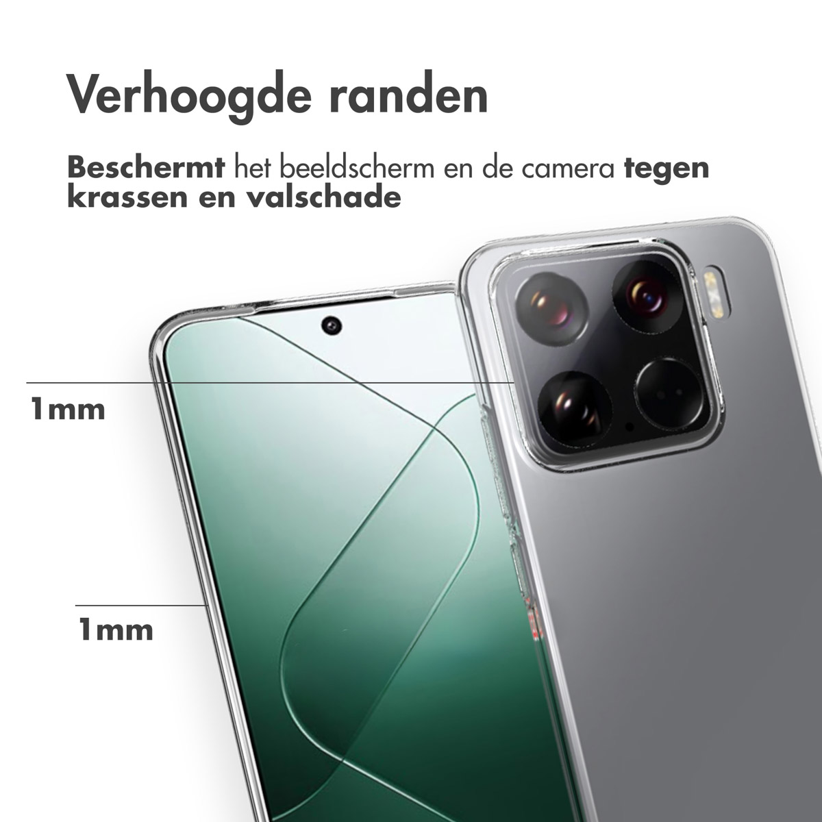 Accezz Clear Backcover Xiaomi 15 - Transparant - Afbeelding 3