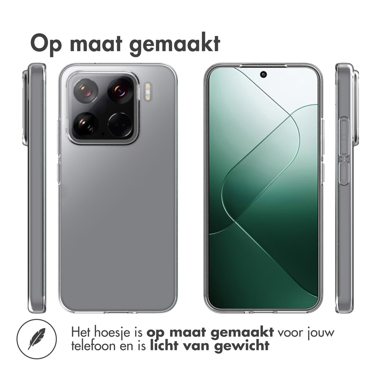 Accezz Clear Backcover Xiaomi 15 - Transparant - Afbeelding 3