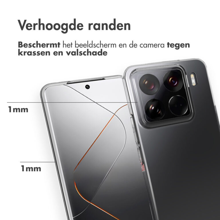 Accezz Clear Backcover Xiaomi 15 Pro - Transparant - Afbeelding 3