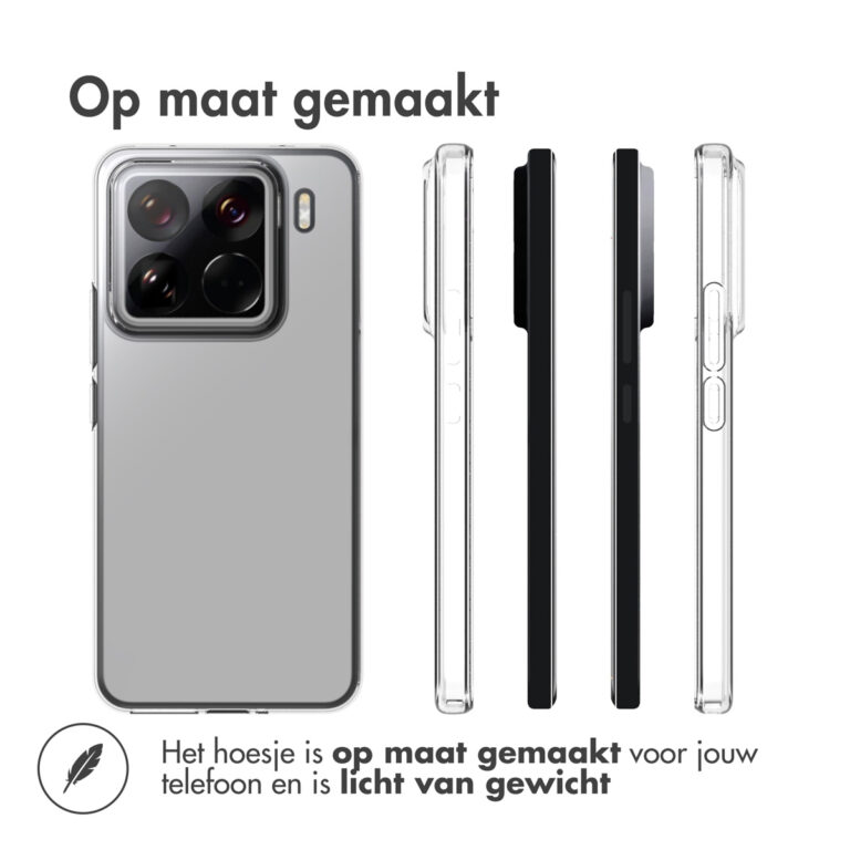 Accezz Clear Backcover Xiaomi 15 Pro - Transparant - Afbeelding 4