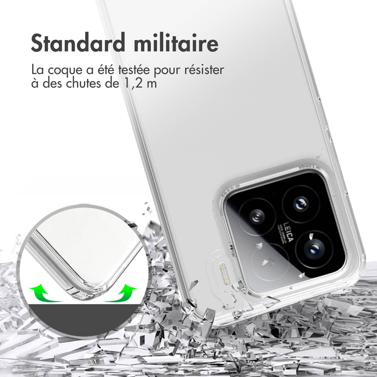 Accezz Xtreme Impact Backcover Xiaomi 15 - Transparant - Afbeelding 7