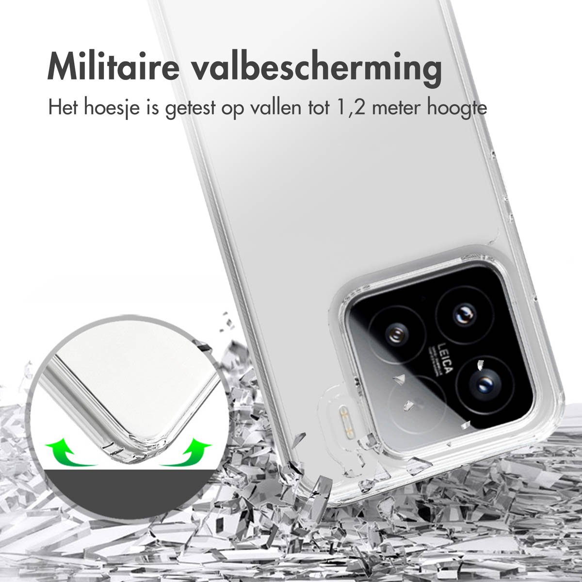 Accezz Xtreme Impact Backcover Xiaomi 15 - Transparant - Afbeelding 2