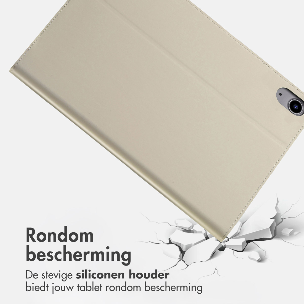 Accezz Classic Tablet Case Apple iPad 11 (2025) 11 inch A16 / iPad 10 (2022) 10.9 inch - Greige - Afbeelding 10