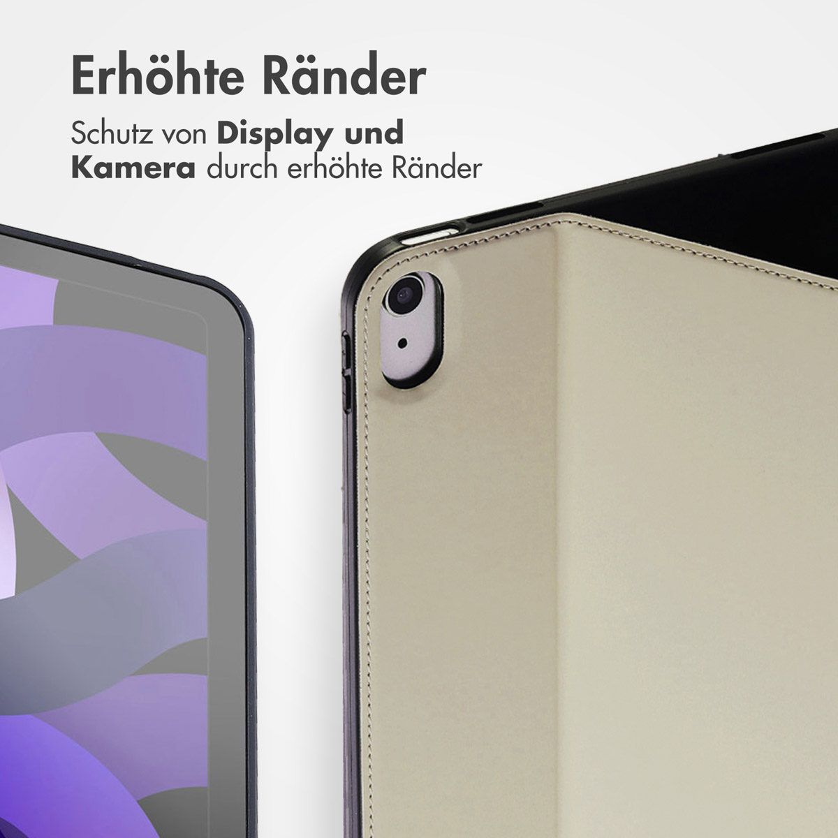 Accezz Classic Tablet Case Apple iPad 11 (2025) 11 inch A16 / iPad 10 (2022) 10.9 inch - Greige - Afbeelding 7