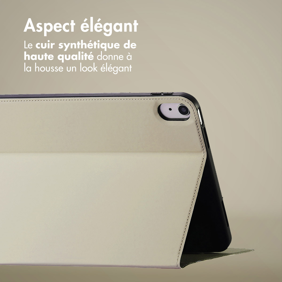 Accezz Classic Tablet Case Apple iPad 11 (2025) 11 inch A16 / iPad 10 (2022) 10.9 inch - Greige - Afbeelding 10