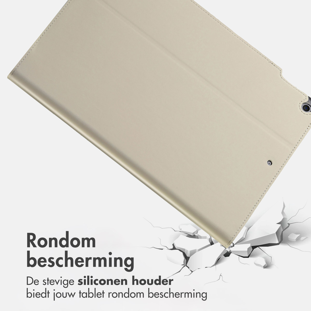 Accezz Classic Tablet Case Apple iPad 9 (2021) 10.2 inch / iPad 8 (2020) 10.2 inch / iPad 7 (2019) 10.2 inch - Greige - Afbeelding 10