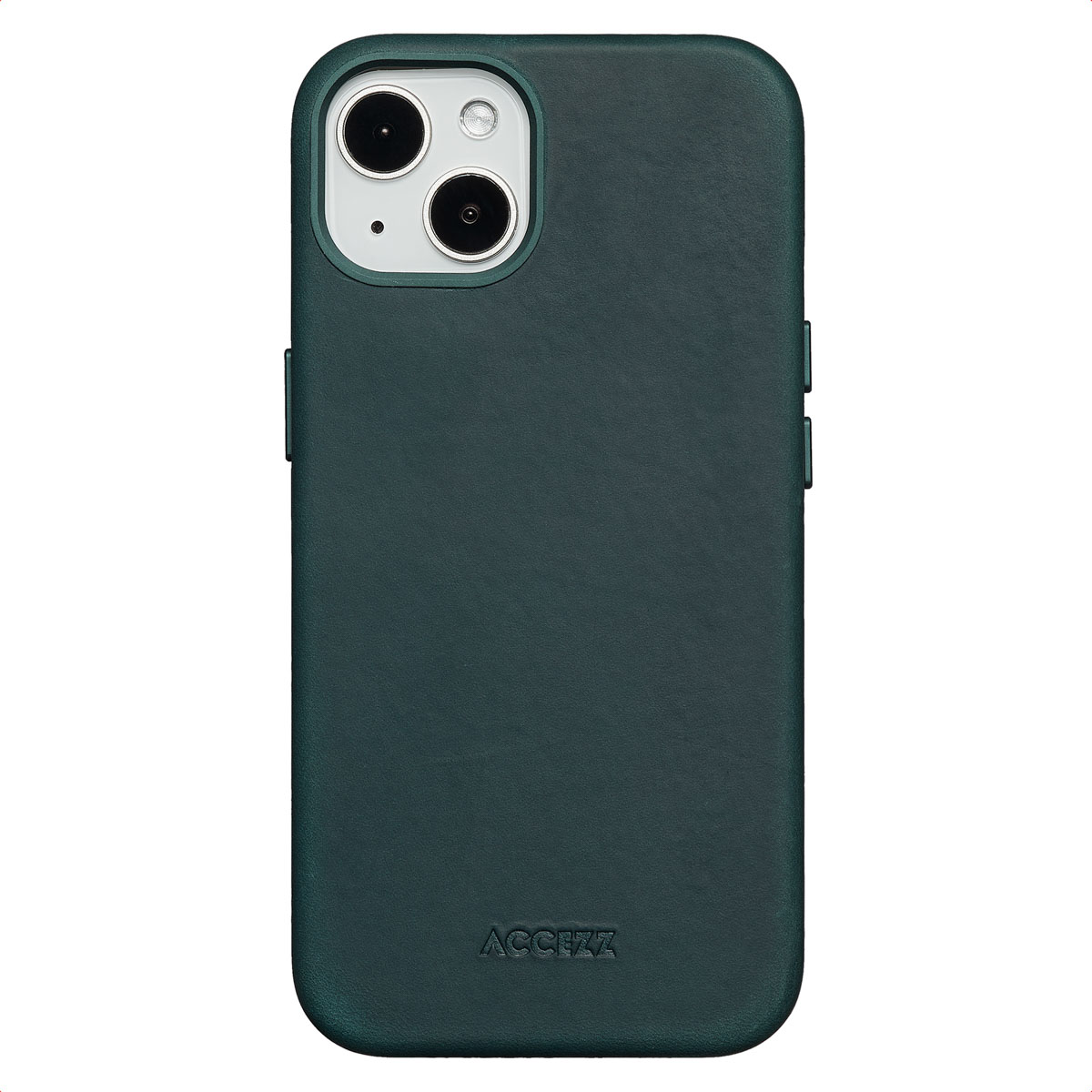 Accezz Vintage Leather Magsafe Backcover Apple iPhone 13 – Smokey Green