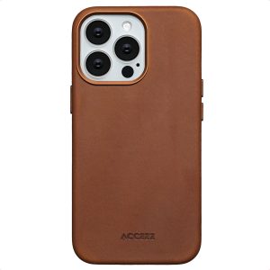 Accezz Vintage Leather Magsafe Backcover Apple iPhone 13 Pro - Tabacco Cognac