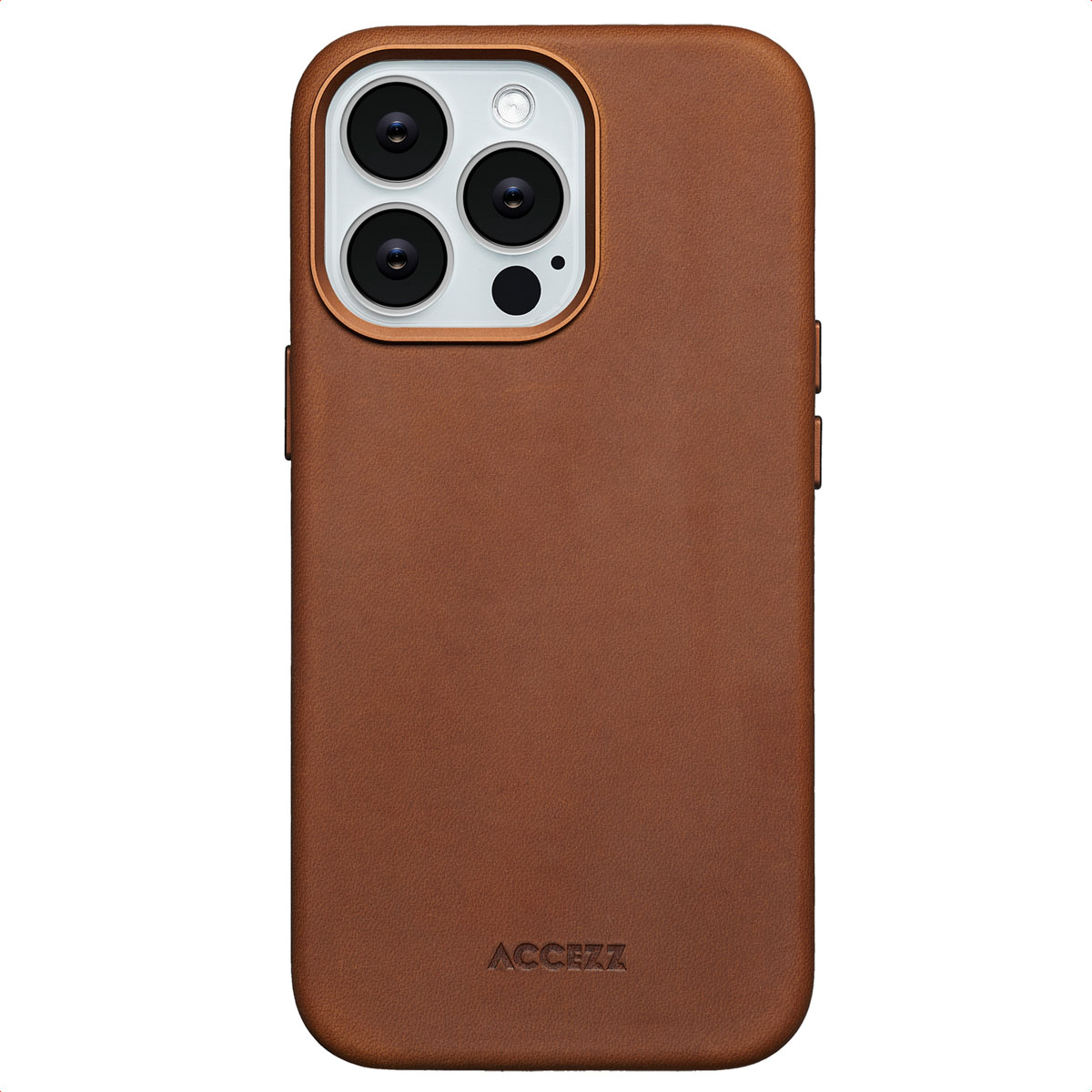 Accezz Vintage Leather Magsafe Backcover Apple iPhone 13 Pro – Tabacco Cognac
