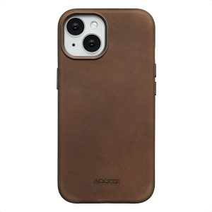 Accezz Vintage Leather Magsafe Backcover Apple iPhone 15 - Rustic Brown