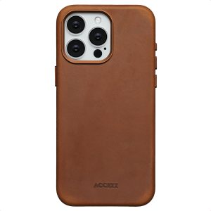 Accezz Vintage Leather Magsafe Backcover Apple iPhone 15 Pro Max - Tabacco Cognac
