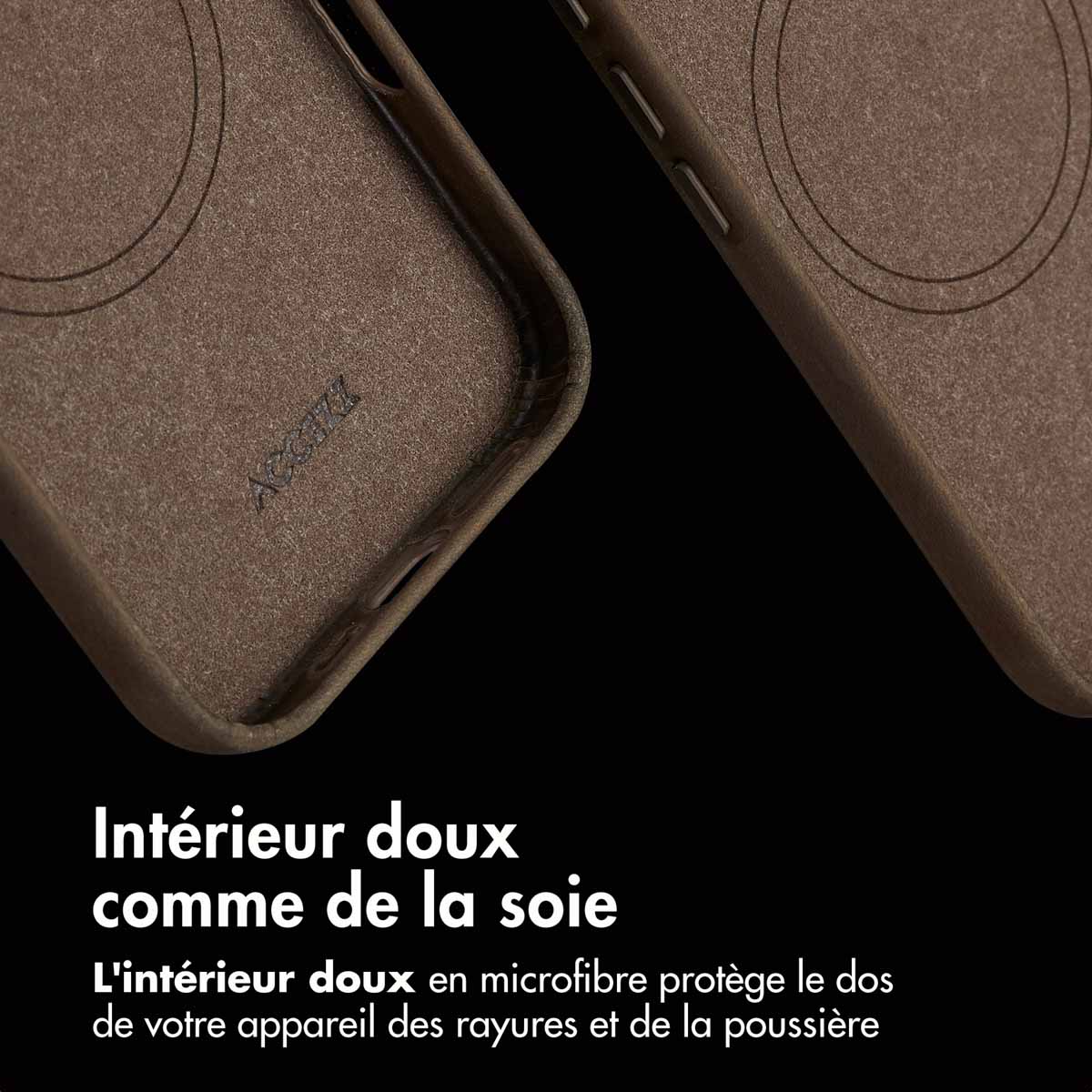 Accezz Vintage Leather Magsafe Backcover Apple iPhone 16 - Rustic Brown - Afbeelding 10