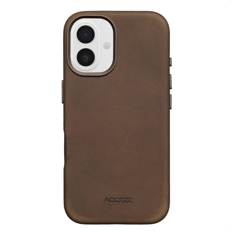 Accezz Vintage Leather Magsafe Backcover Apple iPhone 16 - Rustic Brown - Afbeelding 10