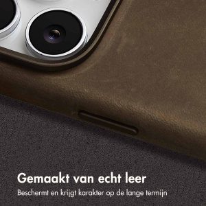 Accezz Vintage Leather Magsafe Backcover Apple iPhone 16 Pro - Rustic Brown