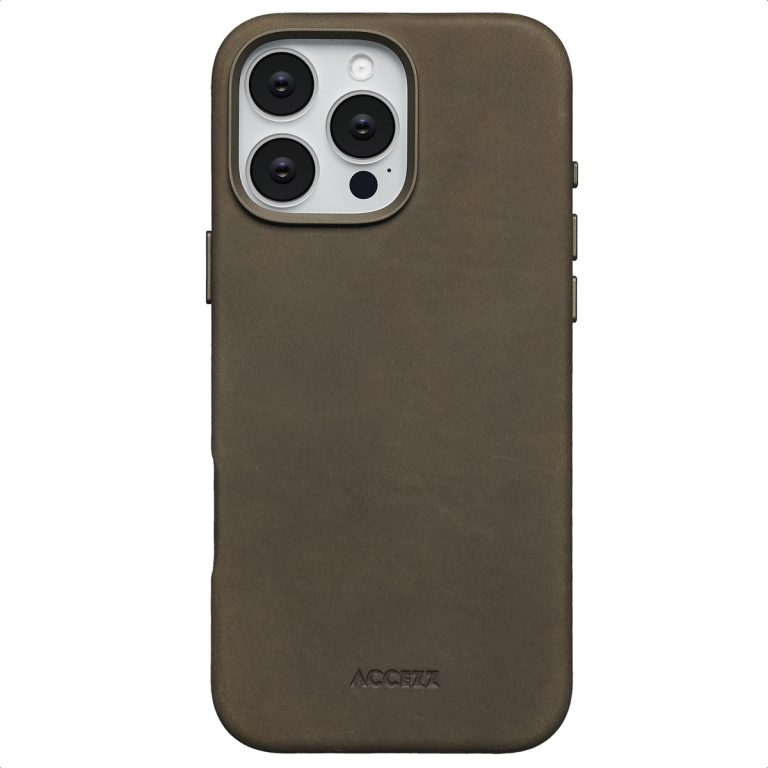 Accezz Vintage Leather Magsafe Backcover Apple iPhone 16 Pro Max - Rustic Brown - Afbeelding 4