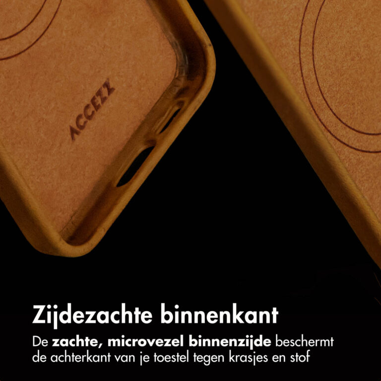 Accezz Vintage Leather Magsafe Backcover Samsung Galaxy S24 / S25 - Tabacco Cognac - Afbeelding 8