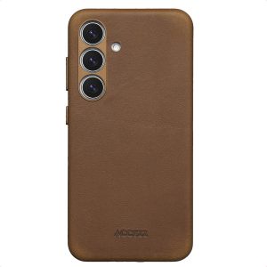 Accezz Vintage Leather Magsafe Backcover Samsung Galaxy S24 / S25 - Tabacco Cognac