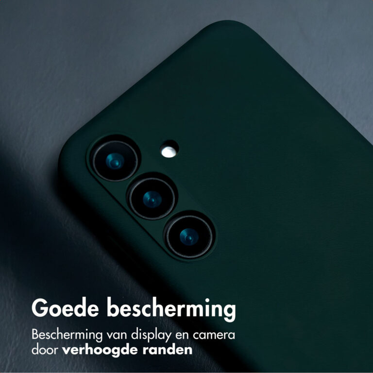 Accezz Vintage Leather Magsafe Backcover Samsung Galaxy S24 / S25 - Smokey Green - Afbeelding 5