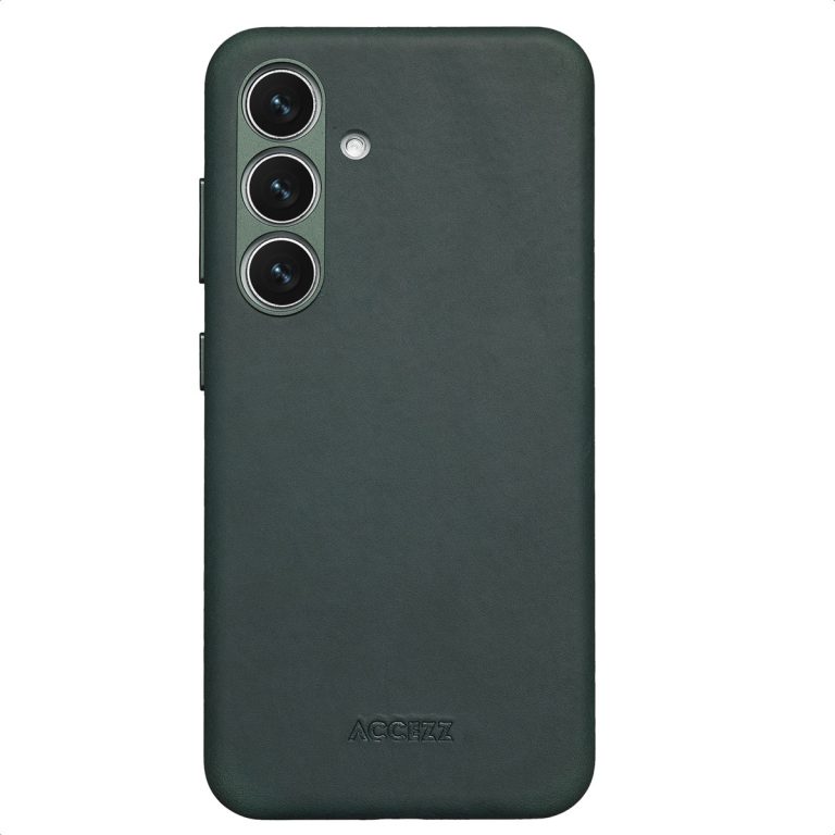 Accezz Vintage Leather Magsafe Backcover Samsung Galaxy S24 / S25 - Smokey Green - Afbeelding 7