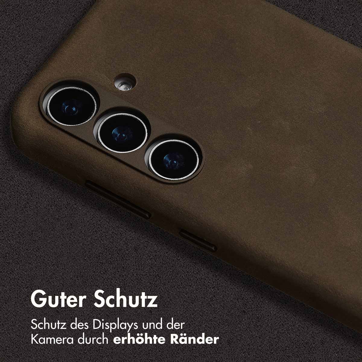 Accezz Vintage Leather Magsafe Backcover Samsung Galaxy S24 / S25 - Rustic Brown - Afbeelding 10