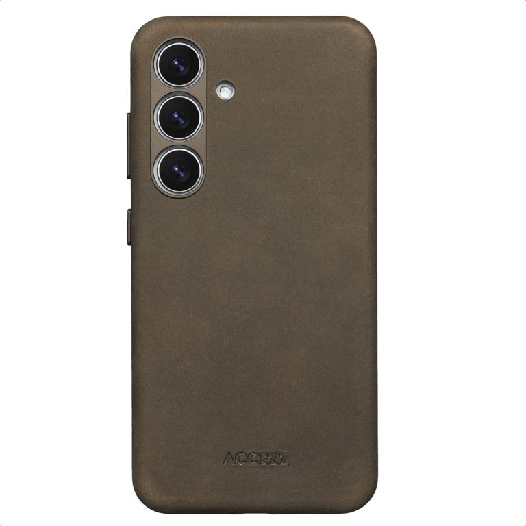 Accezz Vintage Leather Magsafe Backcover Samsung Galaxy S24 / S25 - Rustic Brown - Afbeelding 10