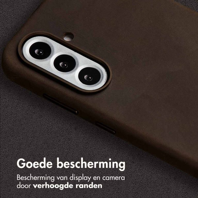 Accezz Vintage Leather Magsafe Backcover Samsung Galaxy A56 - Rustic Brown - Afbeelding 8