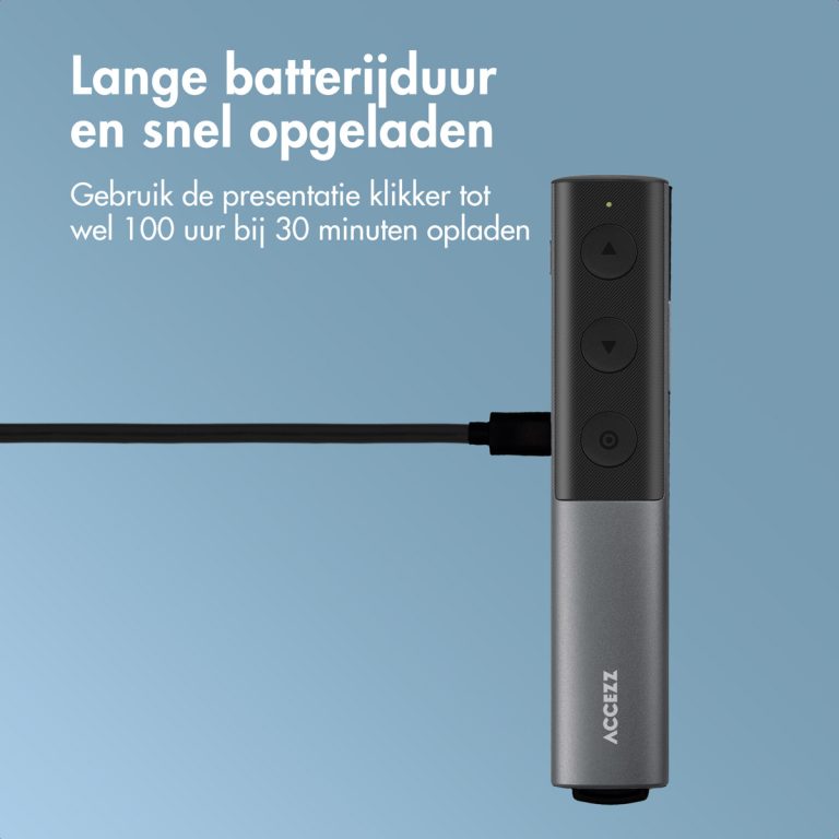 Accezz Presentatie Klikker - Presenter met Laserpointer - Zwart - Afbeelding 2