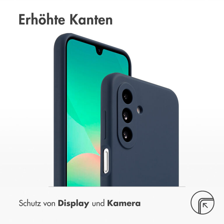 Accezz Liquid Silicone Backcover Samsung Galaxy A26 - Donkerblauw - Afbeelding 9