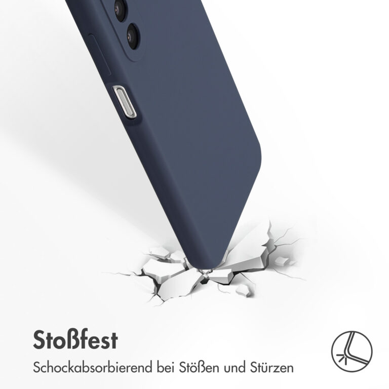 Accezz Liquid Silicone Backcover Samsung Galaxy A26 - Donkerblauw - Afbeelding 8
