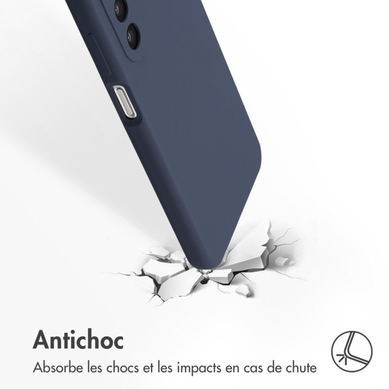 Accezz Liquid Silicone Backcover Samsung Galaxy A26 - Donkerblauw - Afbeelding 5