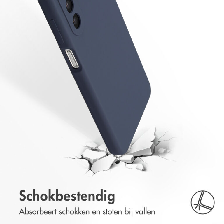 Accezz Liquid Silicone Backcover Samsung Galaxy A26 - Donkerblauw - Afbeelding 2