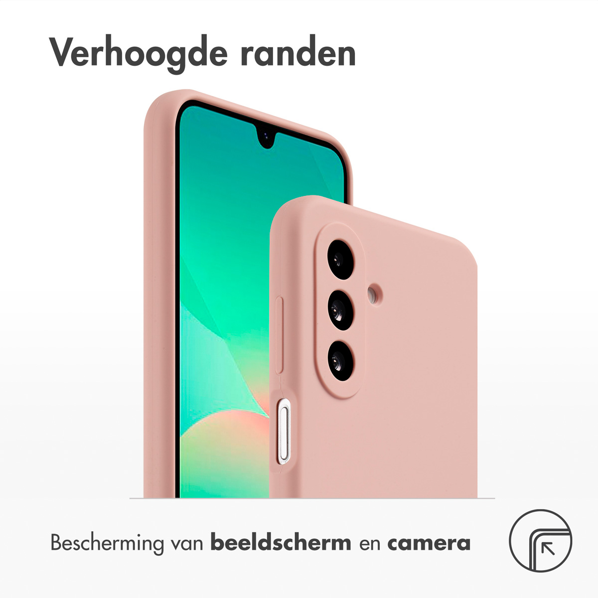 Accezz Liquid Silicone Backcover Samsung Galaxy A26 - Roze - Afbeelding 10