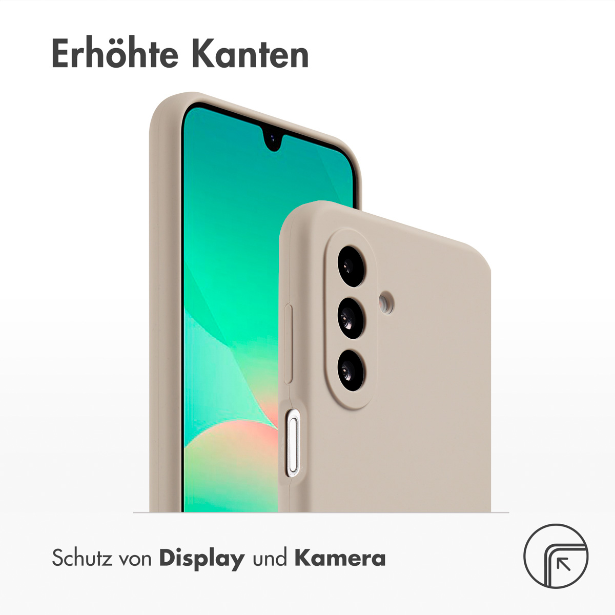 Accezz Liquid Silicone Backcover Samsung Galaxy A26 - Stone - Afbeelding 4