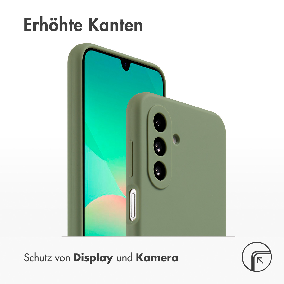 Accezz Liquid Silicone Backcover Samsung Galaxy A26 - Groen - Afbeelding 8