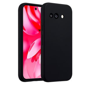 Accezz Liquid Silicone Backcover Google Pixel 9A - Zwart