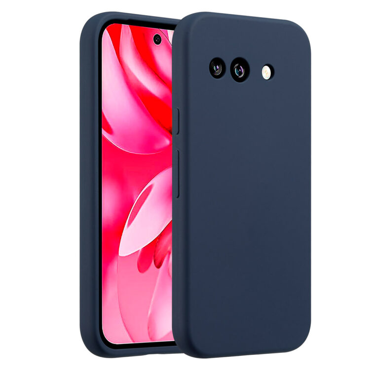 Accezz Liquid Silicone Backcover Google Pixel 9a - Donkerblauw
