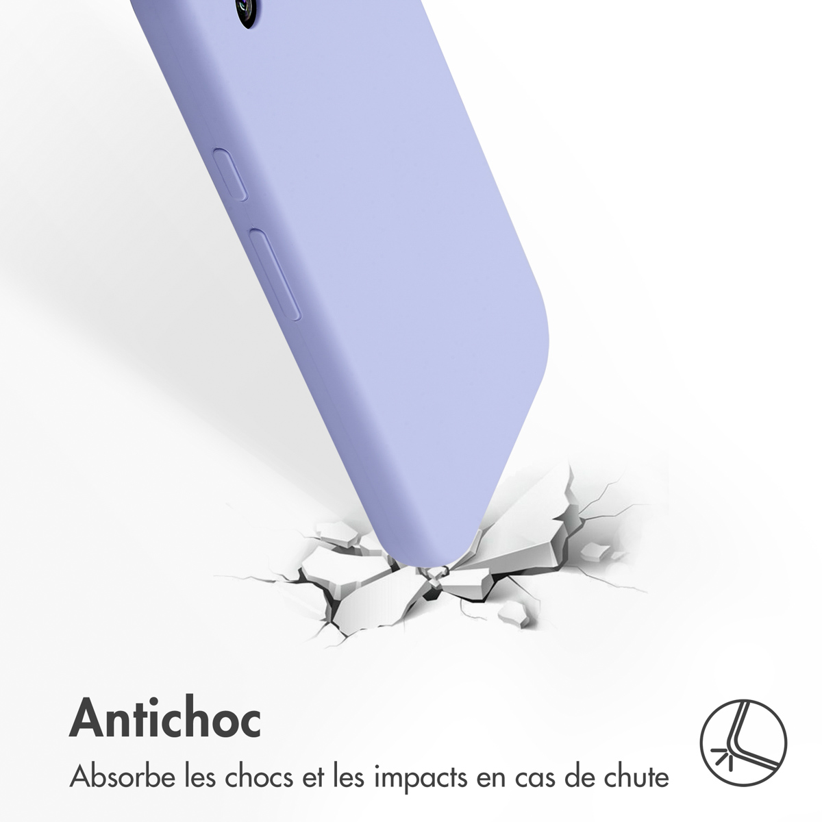 Accezz Liquid Silicone Backcover Google Pixel 9A - Paars - Afbeelding 7