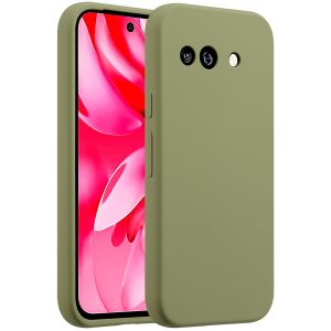 Accezz Liquid Silicone Backcover Google Pixel 9A - Groen