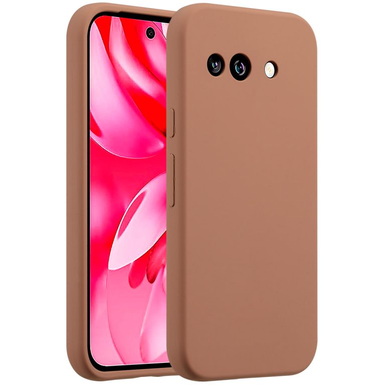 Accezz Liquid Silicone Backcover Google Pixel 9A - Lichtbruin - Afbeelding 6